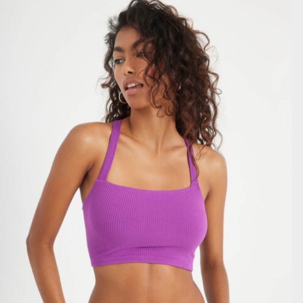 Garage Tie Lace Up Crop Top